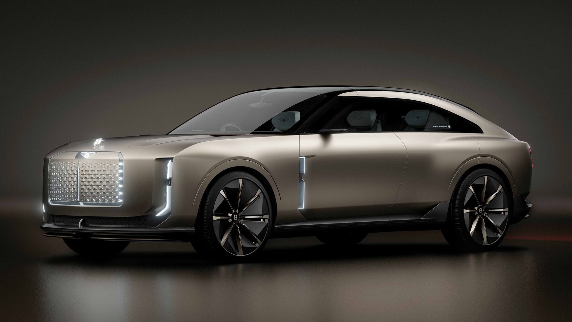 This electric threedoor EXP 15 with a dog bed is the future of Bentley